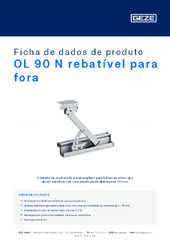OL 90 N rebatível para fora Ficha de dados de produto PT