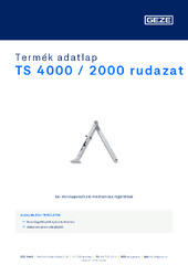 TS 4000 / 2000 rudazat Termék adatlap HU