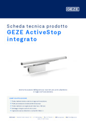 GEZE ActiveStop integrato Scheda tecnica prodotto IT