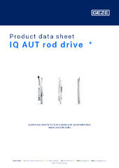 IQ AUT rod drive  * Product data sheet EN