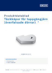 Täckkåpor för tappgångjärn (överfalsade dörrar)  * Produktdatablad SV