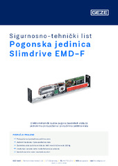 Pogonska jedinica Slimdrive EMD-F Sigurnosno-tehnički list HR