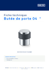 Butée de porte 04  * Fiche technique FR