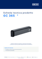 GC 365  * Scheda tecnica prodotto IT