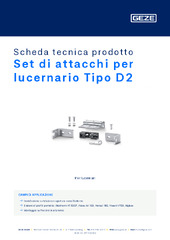 Set di attacchi per lucernario Tipo D2 Scheda tecnica prodotto IT