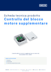 Controllo del blocco motore supplementare Scheda tecnica prodotto IT