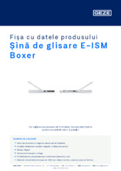 Șină de glisare E-ISM Boxer Fișa cu datele produsului RO