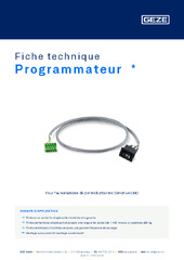 Programmateur  * Fiche technique FR