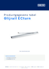 Glijrail ECturn Productgegevens tabel NL