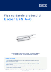 Boxer EFS 4-6 Fișa cu datele produsului RO