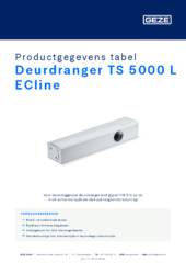 Deurdranger TS 5000 L ECline Productgegevens tabel NL