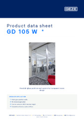 GD 105 W  * Product data sheet EN