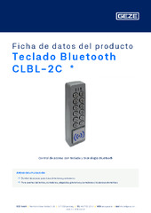 Teclado Bluetooth CLBL-2C  * Ficha de datos del producto ES