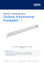 Osłona frezowanej krawędzi  * Karta katalogowa PL