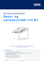 Røyk- og varmeavtrekk 110 NT Produktdatablad NB