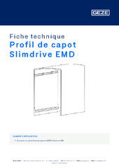 Profil de capot Slimdrive EMD Fiche technique FR