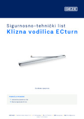 Klizna vodilica ECturn Sigurnosno-tehnički list HR