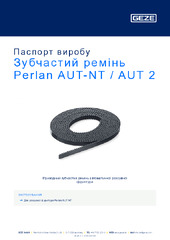 Зубчастий ремінь Perlan AUT-NT / AUT 2 Паспорт виробу UK