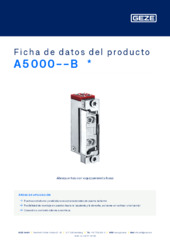 A5000--B  * Ficha de datos del producto ES