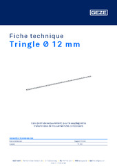 Tringle Ø 12 mm Fiche technique FR
