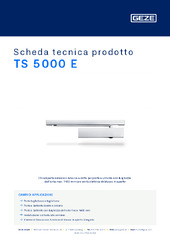 TS 5000 E Scheda tecnica prodotto IT