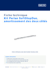 Kit Perlan SoftStopDuo, amortissement des deux côtés Fiche technique FR