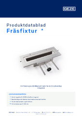 Fräsfixtur  * Produktdatablad SV