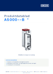 A5000--B  * Produktdatablad SV