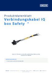 Verbindungskabel IQ box Safety  * Produktdatenblatt DE