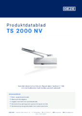 TS 2000 NV Produktdatablad NB
