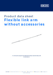 Flexible link arm without accessories Product data sheet EN