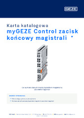 myGEZE Control zacisk końcowy magistrali  * Karta katalogowa PL