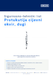 Protukutija cijevni okvir, dugi Sigurnosno-tehnički list HR