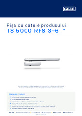 TS 5000 RFS 3-6  * Fișa cu datele produsului RO