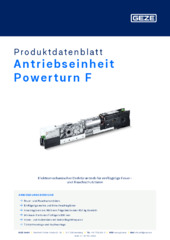 Antriebseinheit Powerturn F Produktdatenblatt DE