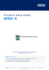 WRB-5  * Product data sheet EN