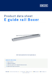 E guide rail Boxer Product data sheet EN