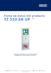 TZ 320 SN UP  * Ficha de datos del producto ES