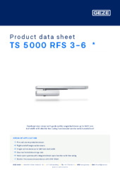 TS 5000 RFS 3-6  * Product data sheet EN