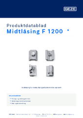 Midtlåsing F 1200  * Produktdatablad NB