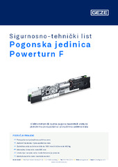 Pogonska jedinica Powerturn F Sigurnosno-tehnički list HR