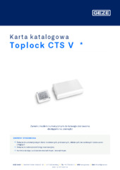 Toplock CTS V  * Karta katalogowa PL