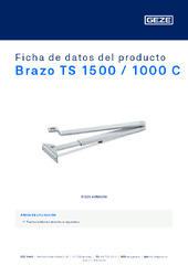 Brazo TS 1500 / 1000 C Ficha de datos del producto ES
