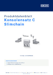 Konsolensatz C Slimchain Produktdatenblatt DE