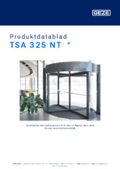 TSA 325 NT  * Produktdatablad DA