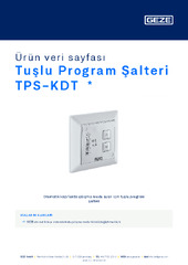 Tuşlu Program Şalteri TPS-KDT Ürün veri sayfası TR