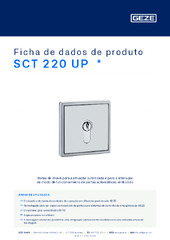 SCT 220 UP  * Ficha de dados de produto PT