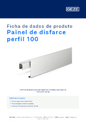Painel de disfarce perfil 100 Ficha de dados de produto PT