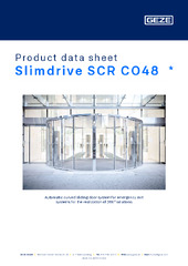Slimdrive SCR CO48  * Product data sheet EN