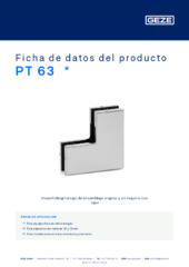 PT 63  * Ficha de datos del producto ES